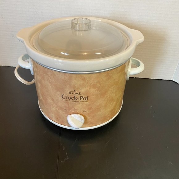 Rival 2 Quart Slow Cooker Crock Pot Small Size Ideal 1-2 people 3 pc Party Dips - Picture 2 of 4